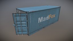 Cargo Shipping Container prop, ready, shipping, cargo, old, game-ready, game-asset, shipment, cargocontainer, shipping-container, asset, game, 3d, model, cargo-container, shipment-container, shipping-cargo