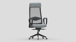 IKEA Markus Chair office, scene, room, modern, storage, sofa, set, work, desk, generic, accessories, equipment, collection, business, furniture, table, vr, ergonomic, ar, seating, workstation, meeting, stationery, lexon, asset, game, 3d, chair, low, poly, home, interior