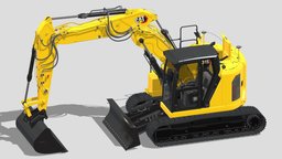 CAT 315 Triple Arm stl, track, printing, excavator, work, digger, heavy, transport, road, build, mod, loader, obj, mounted, crawler, modding, simulator, tractor, print, machine, 2, farming, printable, tracked, 3d, vehicle, low, poly, 1, engineering, industrial, x-machine