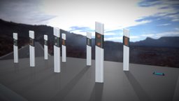 Leitpfosten Low-Poly traffic, 4k, signal, realistic, game-ready, urban-planning, verkehr, stadtplanung, road-sign, traffic-sign, 3dhaupt, street-furniture, verkehrszeichen, leitpfosten, street-architecture, straenverkehrszeichen, deutsche-verkehrszeichen, german-traffic-sign, straenverkehr, verkehrsregeln, city-furniture, strassen-probs, low-poly