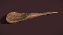 Medieval_Long_Wooden_Spoon_FBX medieval, dinner, spoon, tool