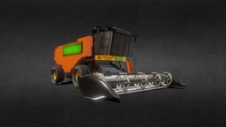 Crop Harvestor vehicles, gaming, machinery, industry, equipment, harvester, simulator, tractor, farming, agricultural, agriculture, wheat, crop, yield, threshing, unity, blender, characters, village