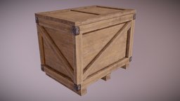 CON crate, storage, unreal, box, game-ready, unreal-engine, ue4, wooden-crate, dekogon, game-ready-asset, pbr, wood, container, construction, wooden-crate-box
