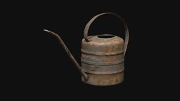 Watering Can assets, medieval, can, props, old, watering, metallic, medieval-prop, watering-can, castle-medieval, props-assets-environment-assets, wateringjug, rusty-metal, assets-game-3d, gamereadyasset3d, old-metal-can