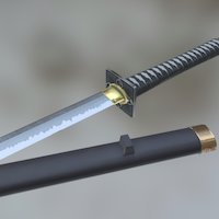 Ninja-to substanceninja, substancepainter, sword