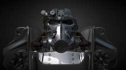 Power Armor from Fallout. Model T60 3dprintable, powerarmor, fallout4, t60, fallout