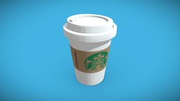 Starbucks Coffee Paper Cup drink, cafe, coffee, paper, starbucks, cardboard, asset, blender, free, cup