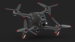 DJI FPV Drone PBR Realistic photo, rotor, control, drone, copter, pilot, remote, surveillance, fpv, view, aircraft, camera, quadrocopter, dji, first-person, uav, air, helicopter, video, radio, rpv