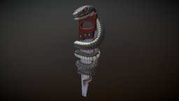 The Snake And The Saw saw, garage, 3dart, snake, story, artistic, expression, poison, anger, tension, stress, hatred, squeeze, handsaw, emotional, forgive, choke, forgiveness, handpainted, lowpoly, letgo, letitgo, selfharm, selflove