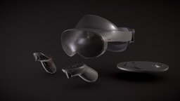 QUEST 3 Pro Cambria headset, quest, prop, oculus, vr, meta, connectors