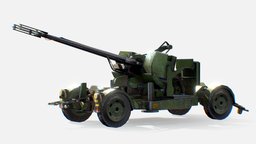AA Gun train, training, 30mm, weapons-game-objects-3d-models, antiaircraft, gameasset, gun, aagun