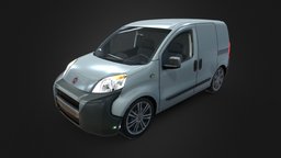 Fiat Fiorino Commercial Van + Interior fiat, high, van, italian, aaa, quality, comercial, game, vehicle, lowpoly, low, poly, car, interior, fiorino