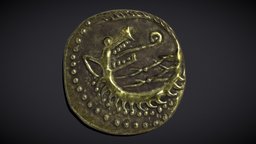 Viking_Wolf_Coin_FBX ancient, coin, money, viking, medieval, antique, ready, treasure, coins, currency, loot, penny, old, models, traditional, cash, change, various, game, art, skull, pirate