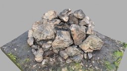 Fireplace fire pit hole campfire made of stones fireplace, pit, medieval, fire, stones, hole, bonfire, campfire, fire-pit, medievalfantasyassets, photogrammetry, scan, 3dscan, firehole