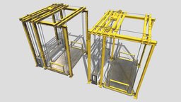 Industrial Lifts lift, gantry, site, cargo, elevator, crane, construction, industrial