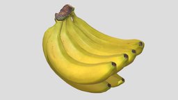 Babanas Low Poly PBR Realistic tree, green, food, fruit, forest, orange, white, tropical, apple, banana, vr, raspberry, ar, supermarket, berry, yellow, nature, bush, lemon, lime, smoothie, photoscan, asset, game, model