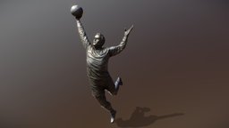 Statue of a Football player statue, photoscan, photogrammetry, noai