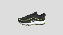 Undefeated X Nike Air Max 97 黑绿灰_DC4830-001 x, nike, max, 97, air, undefeated