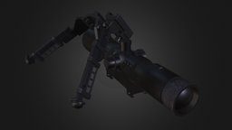 Bipod & 12x Rifle Scope scope, staffpicks, sniper, bipod, darksaint, game, gun