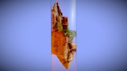 Corked Diorama in a Test Tube ivy, concrete, cork, tube, diorama, specimen, refraction, climbers, asphalt, testtube, sameerhazari, glass, art, test, rock, leaves