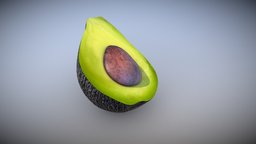 3D Avocado fruit fbx, avocado, maya