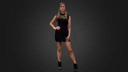 Shannon Cocktail Dress dress, woman, heels, 3dselfie, uscan360, girl, photogrammetry, model, lady