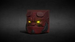 Hellboy Keycap stl, boy, hell, 3dprinted, hellboy, printable, artisan, keycaps, keycap, mechanicalkeyboard, halloween, keyboard