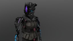 Character project 2 mech, combat, tactical, game, model, sci-fi