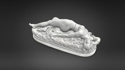 Femme piquée par un serpent marble, statue, museum, woman, lying, orsay, clesinger