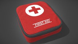 First Aid Kit assets, medkit, bag, game-ready, first-aid, pbr, medical