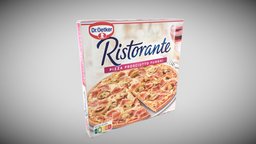 Pizza Box: Ristorante Prosciutto Funghi hammer, ham, dr, realistic, pizza, box, frozen, bacon, funghi, ristorante, prosciutto, vr-ready, mashrooms, vrready, photoscan, low-poly, game, texture, lowpoly, scan, gameasset, free, download, gameready, piza, oetker