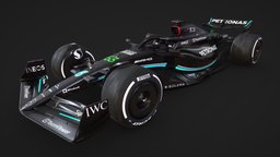 Mercedes W14 f1, formula1, mercedes, racecar, w14, vehicle, car, 2023