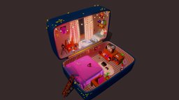 A 10 year olds room! room, suitcase, childrensroom