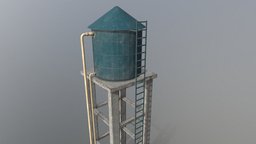 Water Tank tower, storage, exterior, supply, water, tank, towers, farming, reservoir, cylindrical, reservoirs