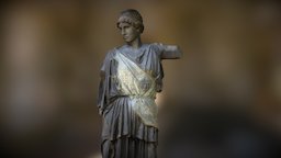 Athena Lemnia greek, 3d-scan, myth, cultural, heritage, goddess, brass, statue, mythology, woman, clothe, athena, 3d, scan, 3dscan, sculpture