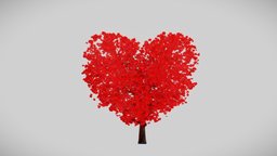 Love Heart tree for valentines day trees, tree, heart, love, midpoly, valentinesday, unrealengine, environment-assets, sketchfabweeklychallenge, blender, free, gameready, weeklychallenge