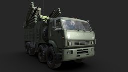 Pantsir Missile System missile, truck, system, high, videogame, textures, army, unreal, aa, cabin, anti, russia, videojuego, wheeled, anti-aircraft, unity, vehicle, pbr, car, interior, pantsir