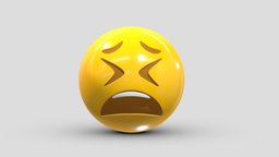 Apple Tired Face face, set, apple, messenger, smart, pack, collection, icon, vr, ar, smartphone, android, ios, samsung, phone, print, logo, cellphone, facebook, emoticon, emotion, emoji, chatting, animoji, asset, game, 3d, low, poly, mobile, funny, emojis, memoji