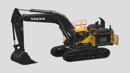 Volvo EC530EL Large Crawler Excavator 22, tracks, mount, excavator, work, digger, heavy, transport, road, x, engineer, mod, loader, crawler, modding, simulator, tractor, machine, farming, 19, game, 3d, vehicle, building, industrial, ec530e