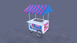 Ice Cream Cart truck, bench, ice, cart, store, icecream, icecreamcart, benchonwheels, icecreametruck, shop