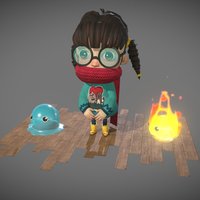 Guiding Sprites Characters cute, spring, ue4, animations, fmp, girl, photoshop, 3dsmax, gameart