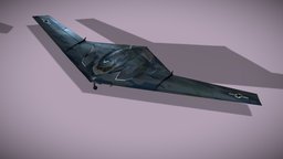 TU-222 Bechovka concept stealth bomber stealth, airplane, fighter, bomber, generic, strategic, aircraft, jet, subsonic, vehicle, lowpoly, military, gameasset, plane, concept, tu-222, bechovka