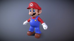 Classic Super Mario 64 nintendo, coat, luigi, kart, 64, substancepainter, substance, 3d, animation, animated, super, mario