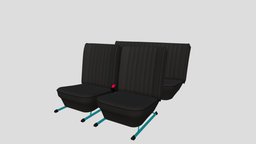 Generic Black Leather Seats v2 leathe, generic, old, chassis, part, seats, car, leathevgeneric