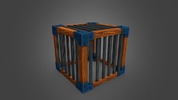 Stylized Cage cage, videogame, props-assets, asset, blender, stylized