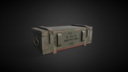 Military Ammo Box vintage, retro, ammo, box, substancepainter, substance, military, war