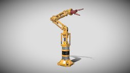 Robotic Arm virtual, arm, reality, robotic, augmented, detailed, vodel, asset, 3d, pbr, lowpoly, model, robot, gameready