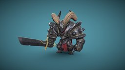 Knight Substance Painter course horns, armor, substance, knight
