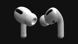 Apple AirPods Pro music, cinema, computer, headset, pro, device, gadget, wireless, sound, apple, portable, 4d, stereo, electronic, equipment, headphone, audio, inc, company, hands, plug, accessory, ear, vector, phone, hardware, bluetooth, earplug, bud, earphone, earbud, airpods, pods, 3d, texture, low, poly, model, air, "technology", "free", "polygon"