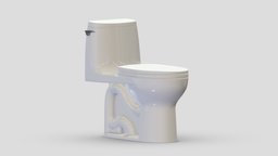TOTO Ultramax One-Piece Toilet room, modern, bathroom, bath, cast, shower, nexus, classic, toilet, tub, vr, ar, toto, rest, iron, freestanding, restroom, clayton, toilets, soaker, 3d, design, air, concept, interior, washlet, amies